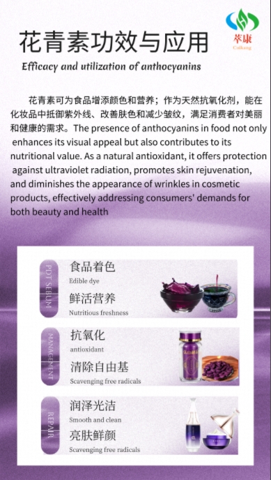 Anthocyanin products are derived from the safe and high-quality Yangxian black rice, which is known as 'japonica millet nu' in ancient times