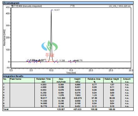 trans-tert-Butyl 4-bromo-2-(4-(((tert-butoxycarbonyl)(2-phenylcyclopropyl)amino)methyl)piperidin-1-yl)-7H-pyrrolo[2,3-d]pyrimidine-7-carboxylate HPLC.jpg